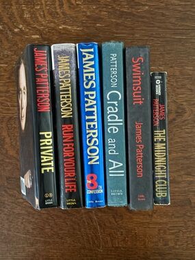 Lot of 6 James Patterson -Collection of thrillers and mystery novels